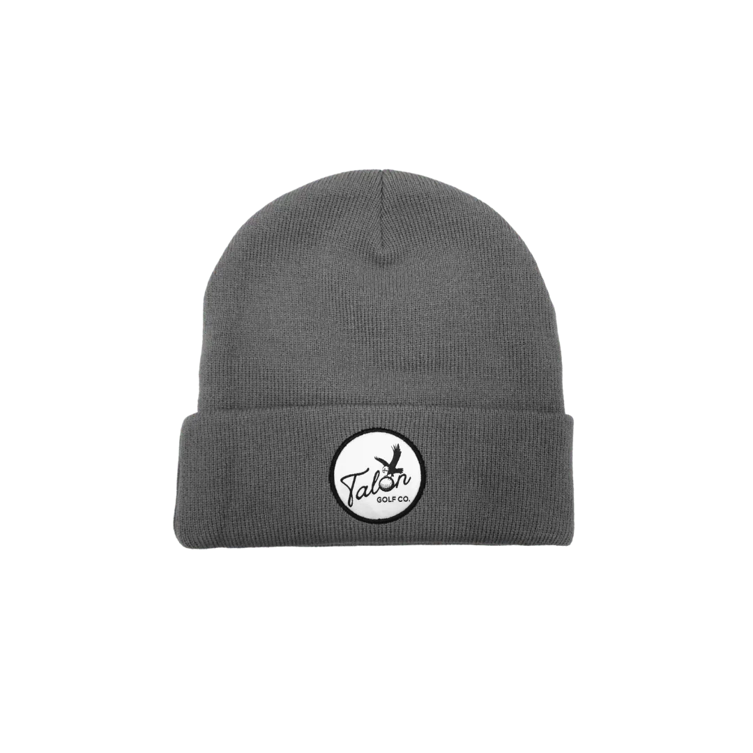 Grey Beanie w/ Script Logo - ANKSO
