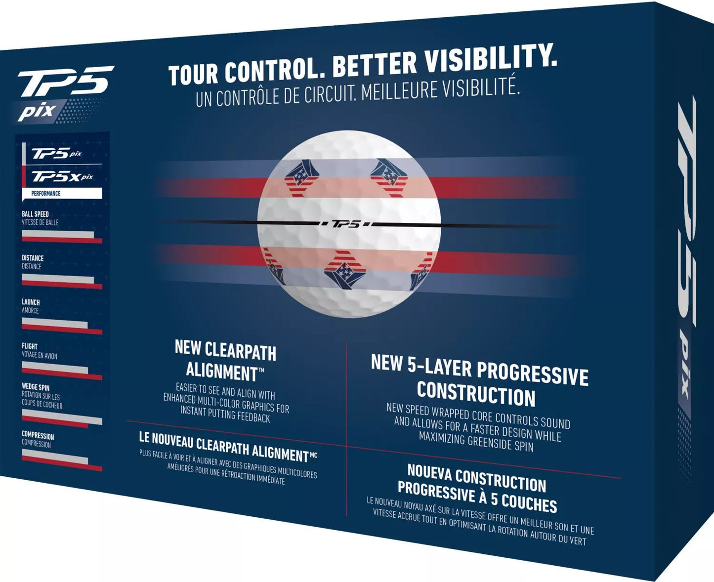 TaylorMade 2024 TP5 pix 3.0 USA Golf Balls - ANKSO®
