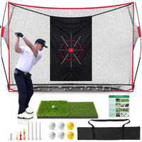 Swing Rex Pro Golf Net - Heavy Duty 10x7 Practice Net for Backyard Driving