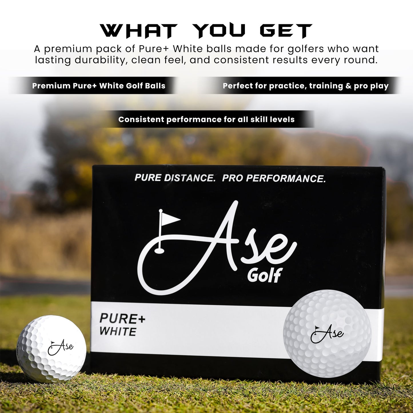 Ase Pure+ Golf Ball - ANKSO®