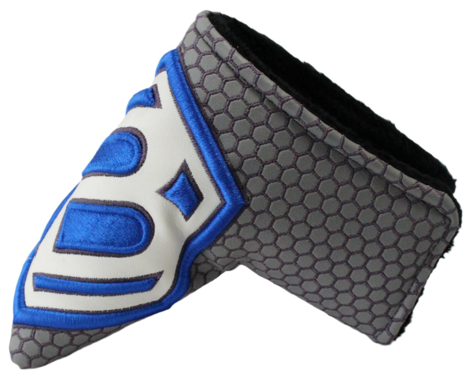 Bettinardi - 2022 Jumbo Hex B Specialty Run Blade Putter Headcover Grey/Blue/White - ANKSO®