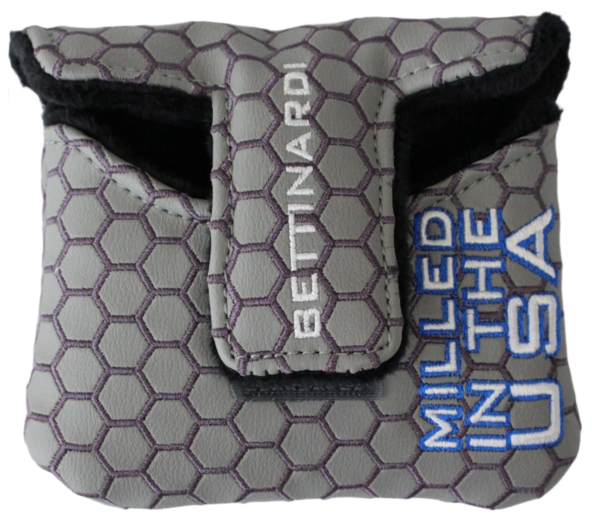 Bettinardi - 2022 Jumbo Hex B Specialty Run Mid - Sqaure Mallet Putter Headcover Grey/Blue/White - ANKSO®