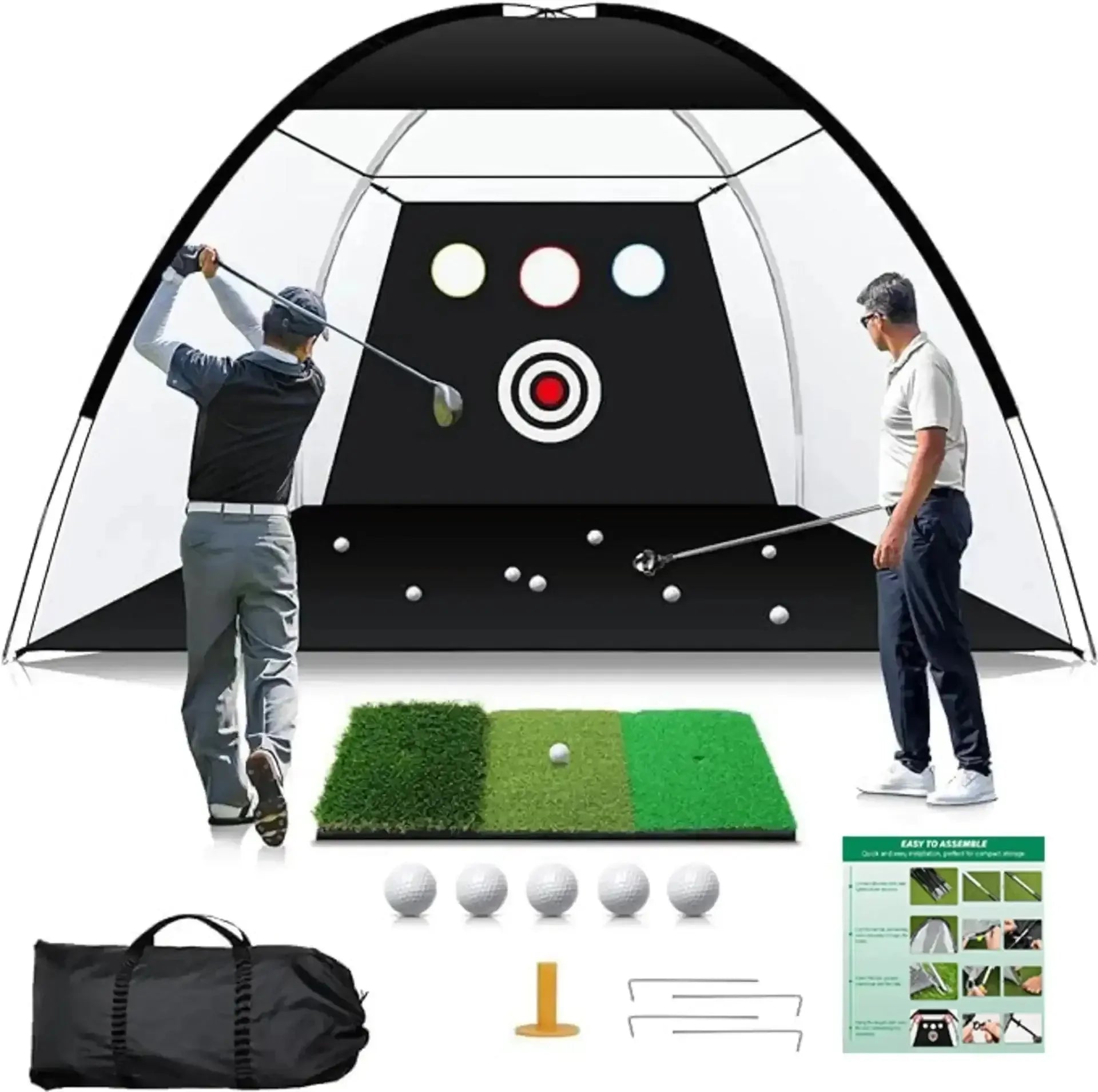 DCUTIE 10x7 Golf Practice Net – Golf Hitting Net for Backyard & Garage - ANKSO