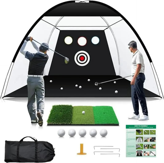 DCUTIE 10x7 Golf Practice Net – Golf Hitting Net for Backyard & Garage - ANKSO