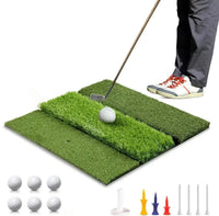 DCUTIE Premium 3 - in - 1 Golf Mat 24"x24" – Tri - Turf Practice Mat – Foldable Non - Slip Base - ANKSO