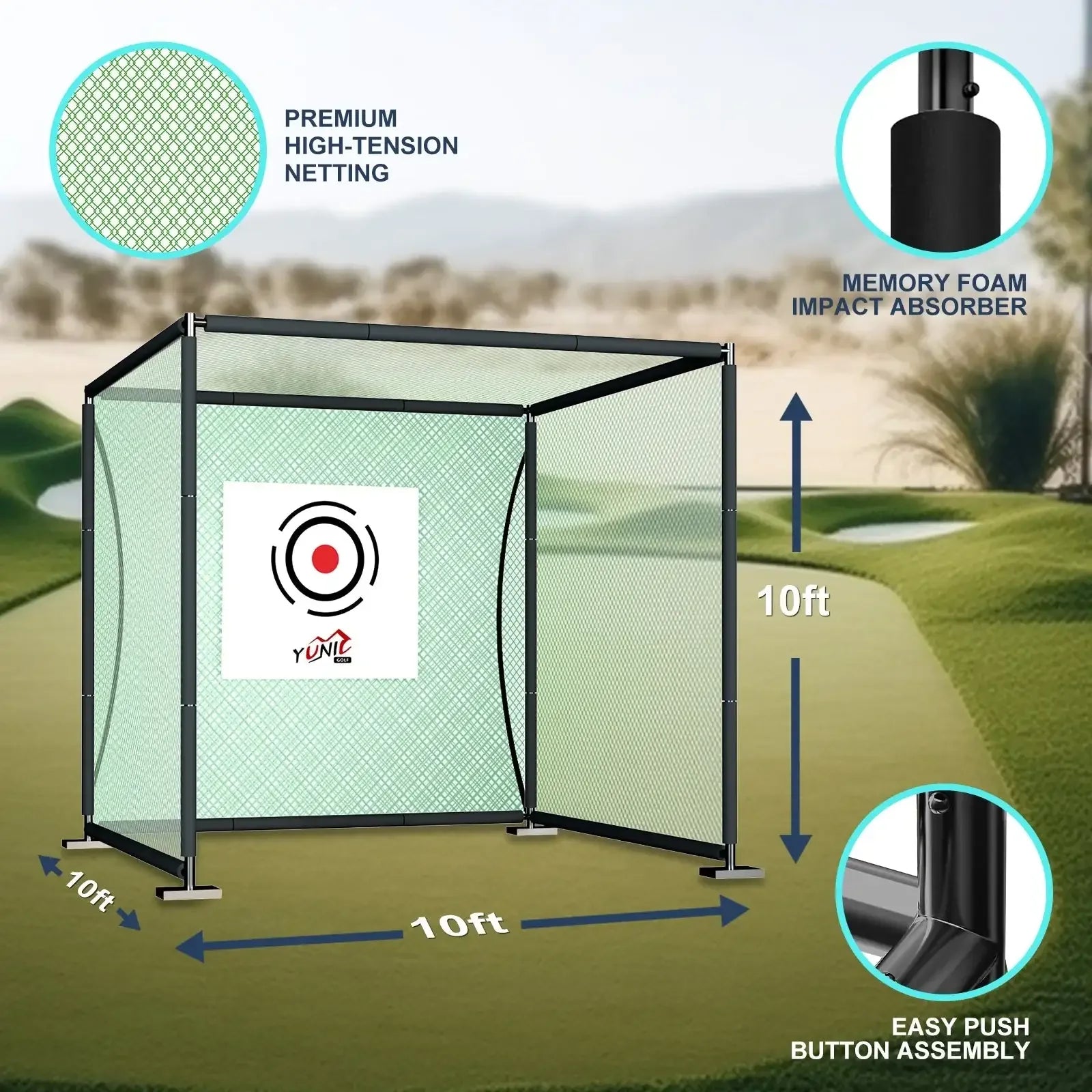 Golf Driving Practice Cage (Green) - ANKSO