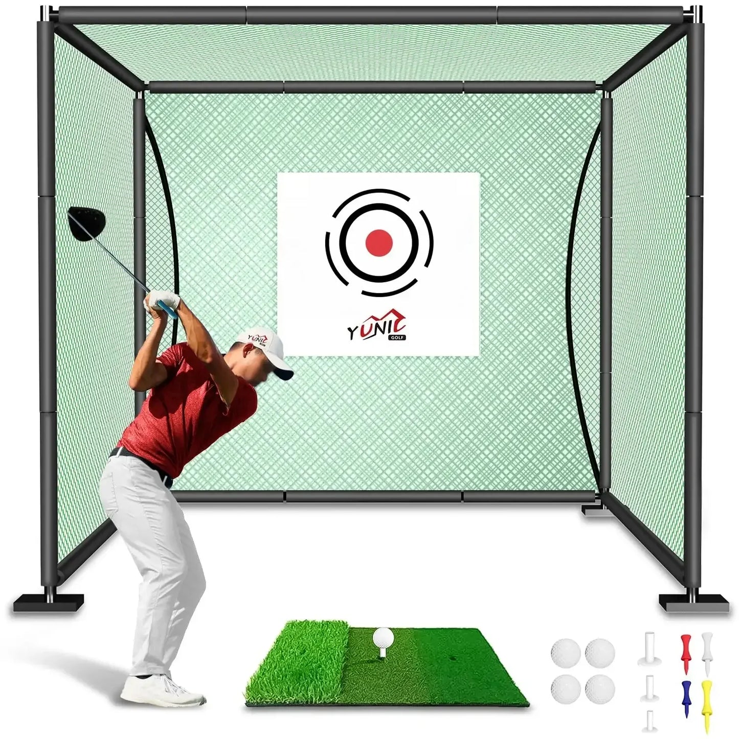 Golf Driving Practice Cage (Green) - ANKSO