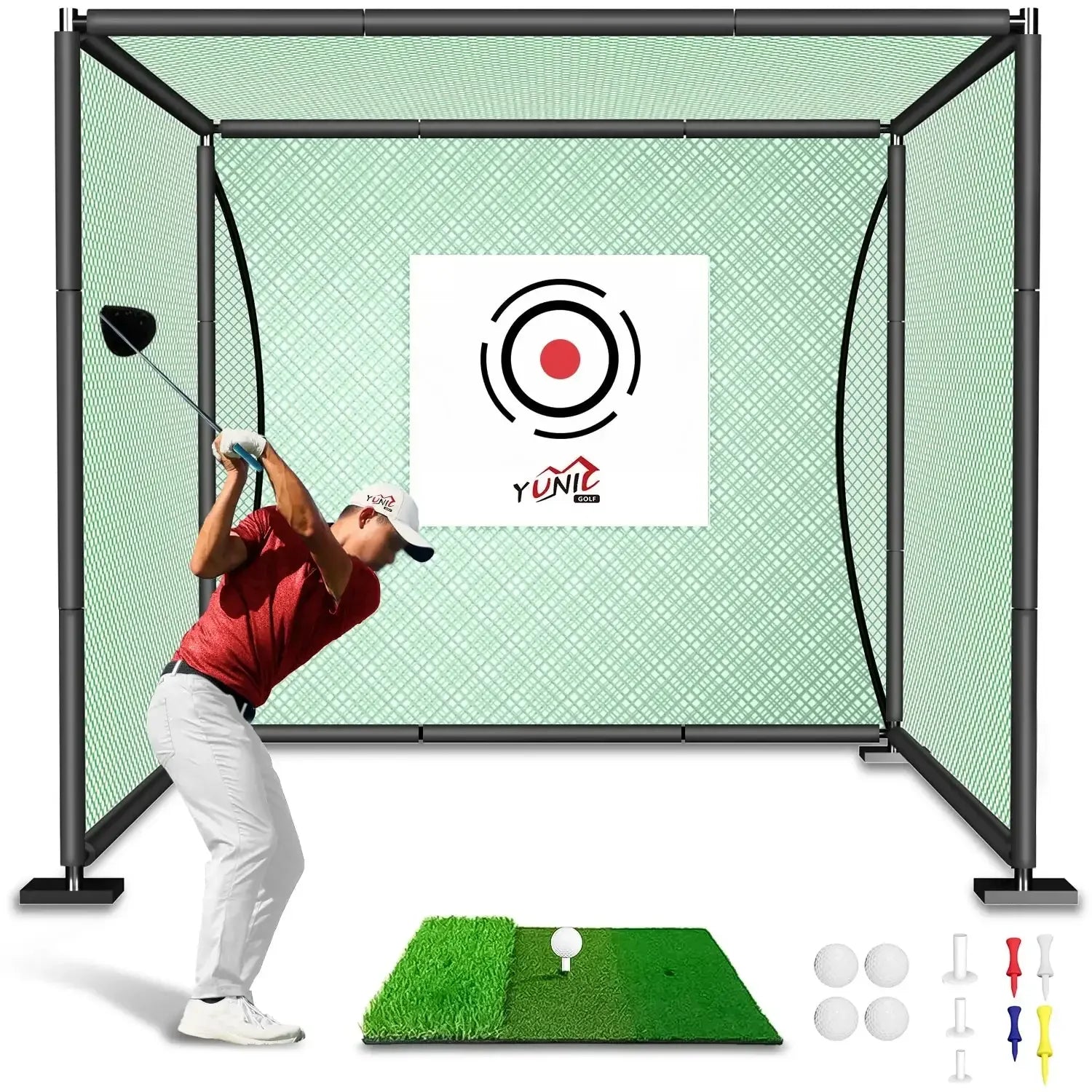Golf Driving Practice Cage (Green) - ANKSO