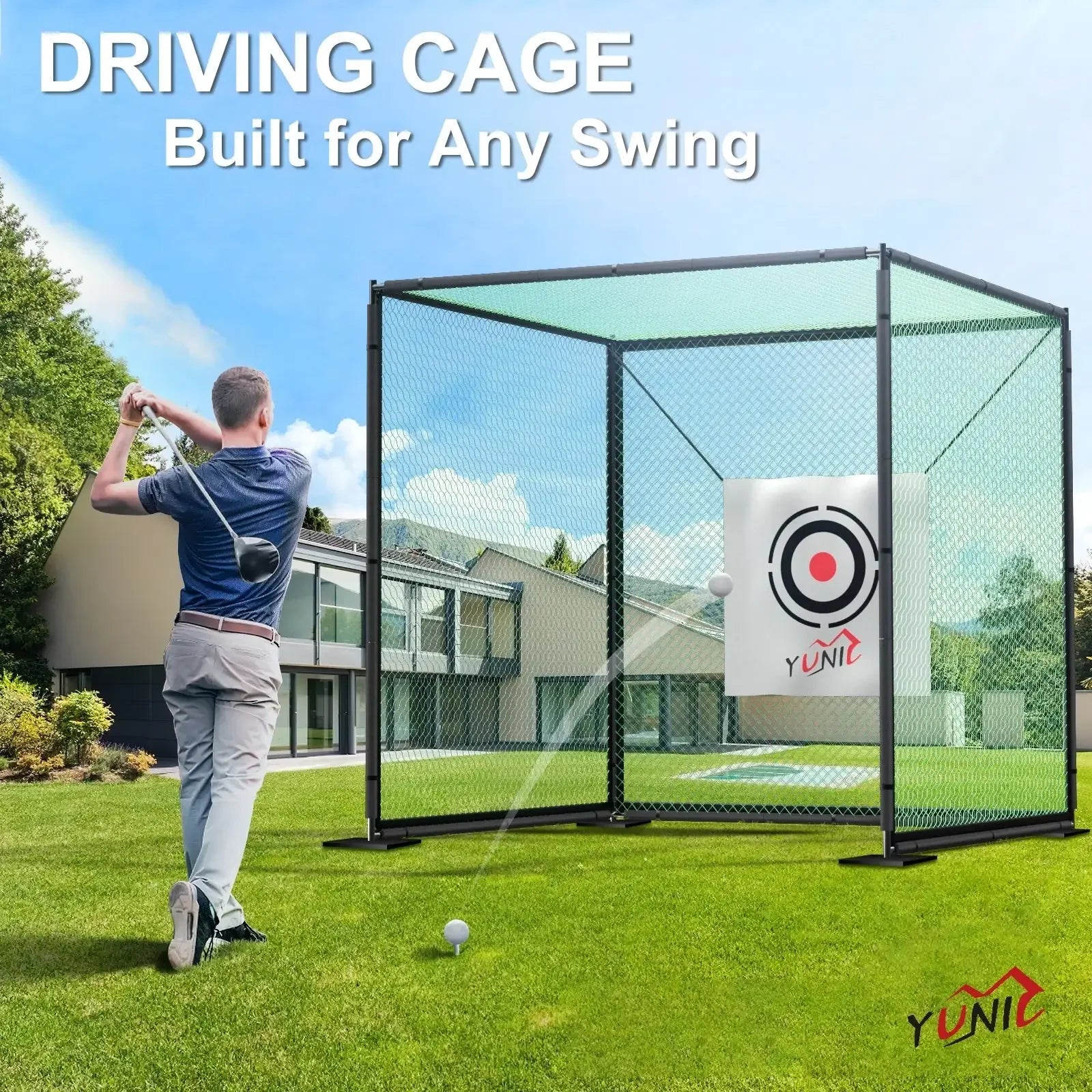 Golf Driving Practice Cage (Green) - ANKSO