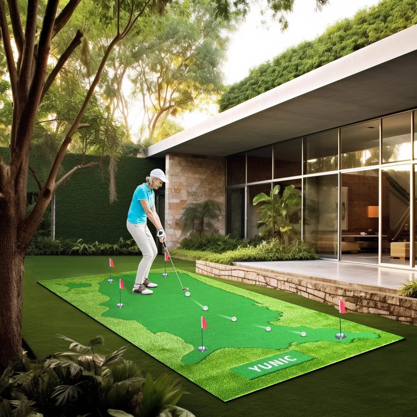 Golf Putting Green (8ft x 16ft, Style US Map) - ANKSO