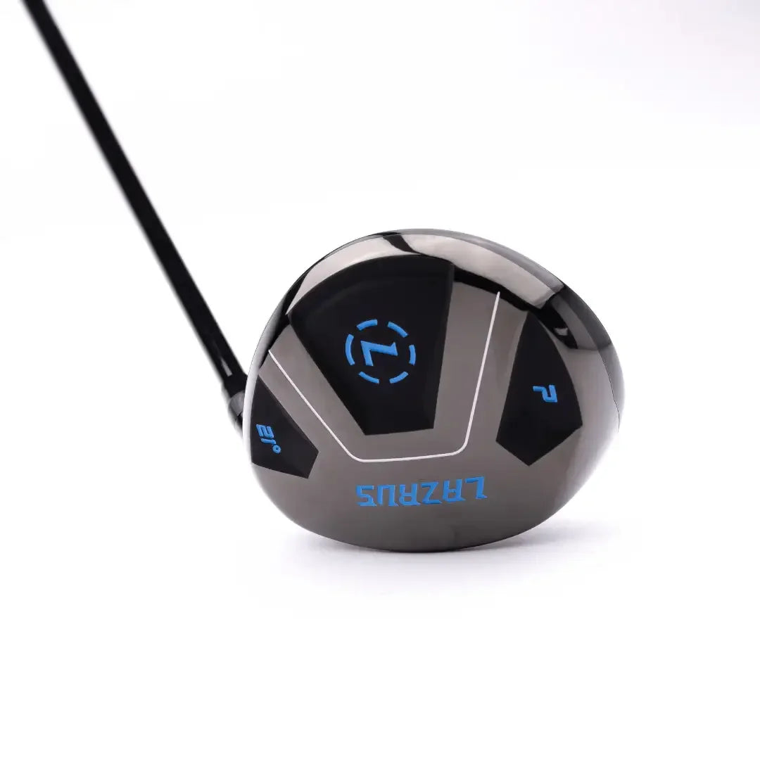 Lazrus adjustable golf driver with 21-degree loft in black and blue design