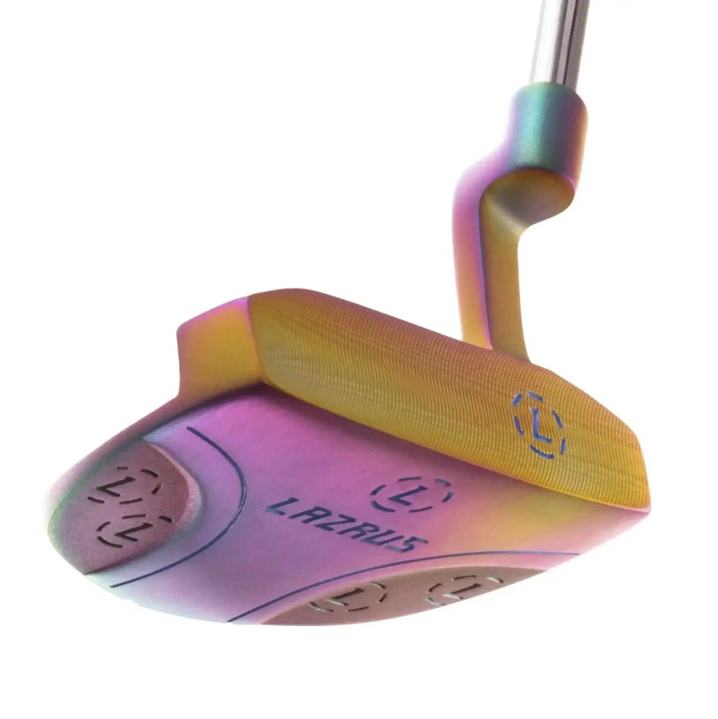 Lazrus premium golf putter with milled face and unique multicolor finish