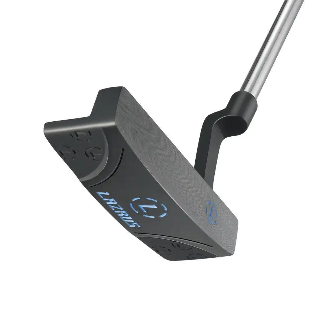 Lazrus premium golf putter with milled face, right and left hand options, and magnetic head cover