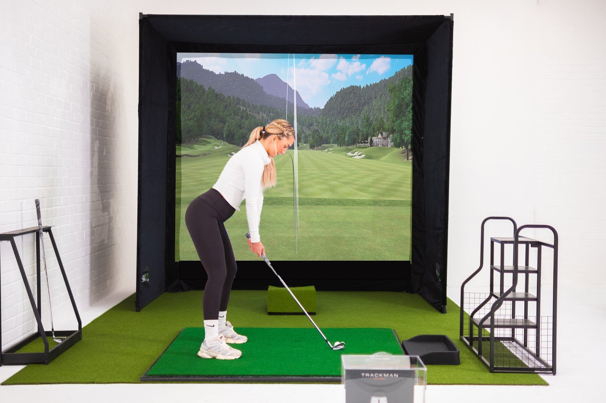 SimBox Golf Simulator Enclosure - 7 sizes, Pro + Impact Screen and Frame INCLUDES FREE SIDE BARRIERS - ANKSO®
