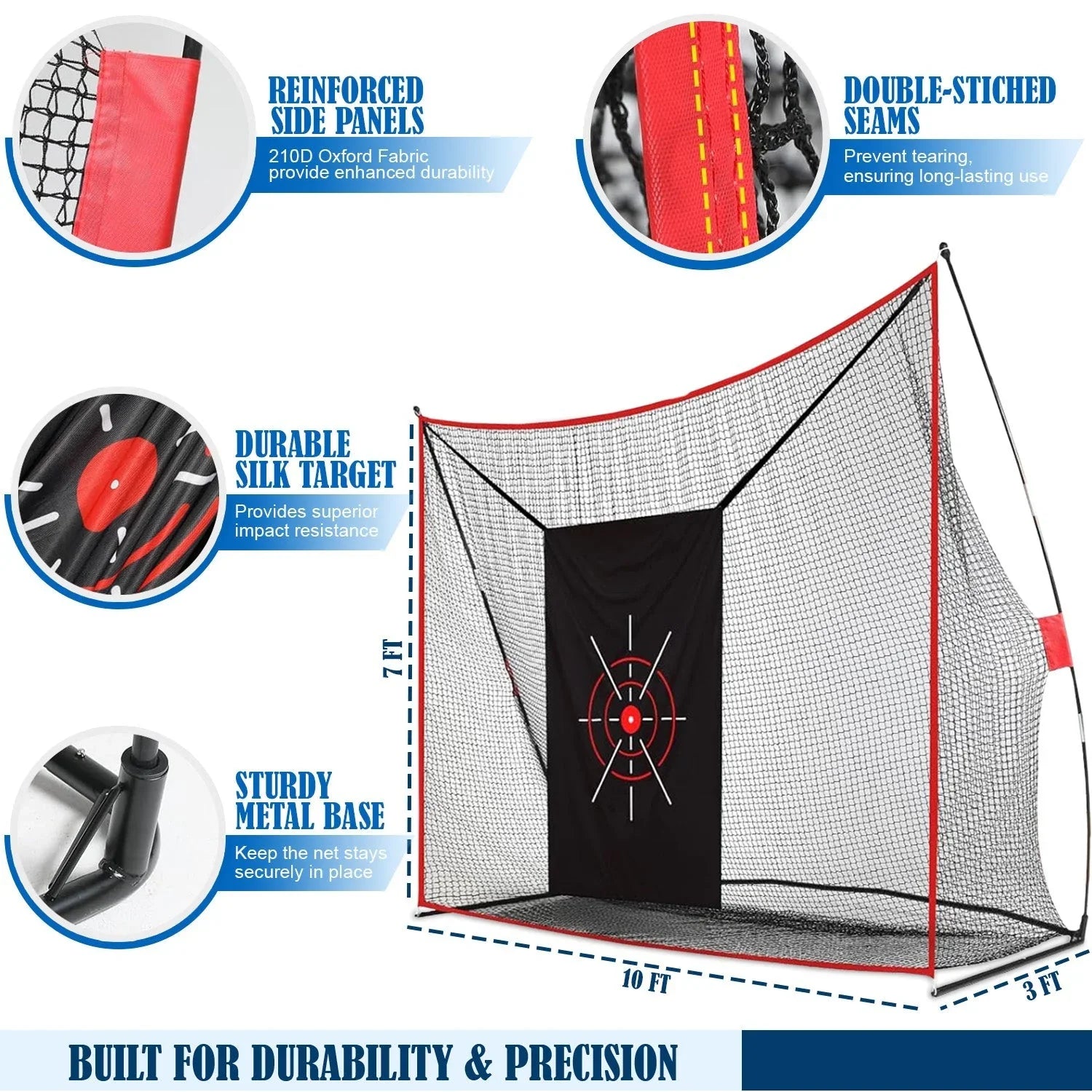 Swing Rex Pro Golf Net for Backyard – Heavy Duty Golf Practice Net - ANKSO