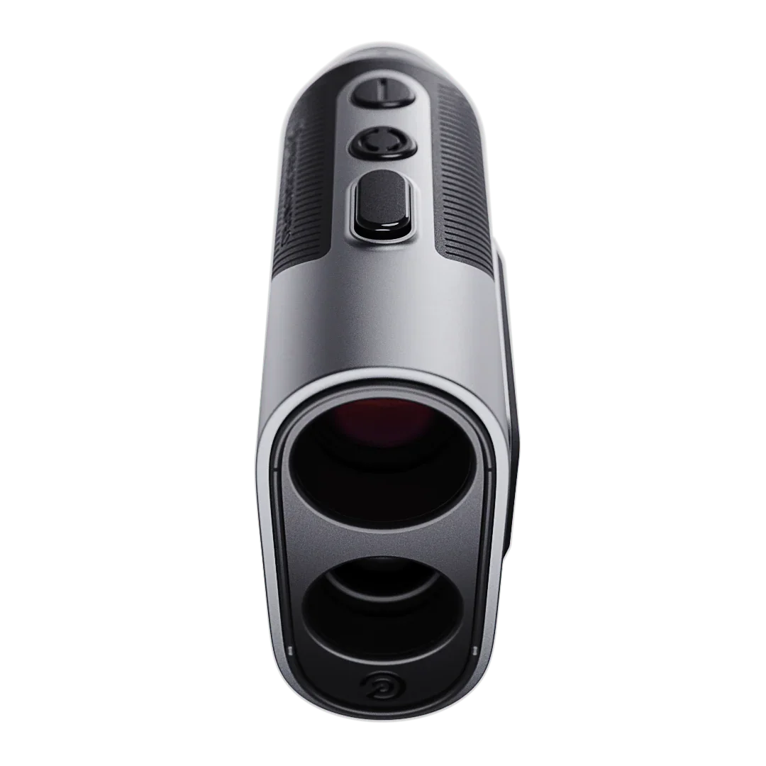 Titan Slope laser rangefinder with ergonomic grip and control buttons, front view