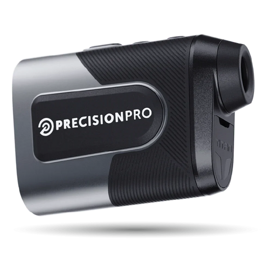 Precision Pro Titan slope rangefinder in black and gray with textured grip and eyepiece