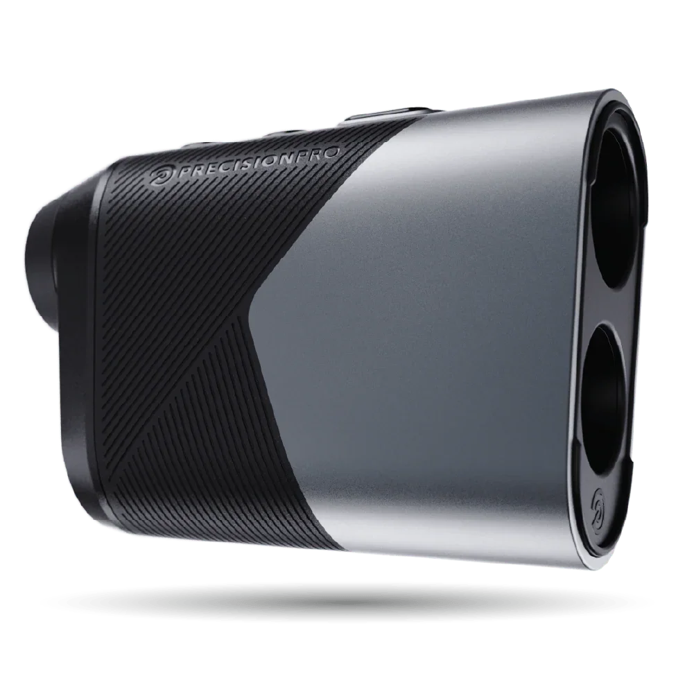 Precision Pro Titan Slope Rangefinder with black and silver body isolated on white