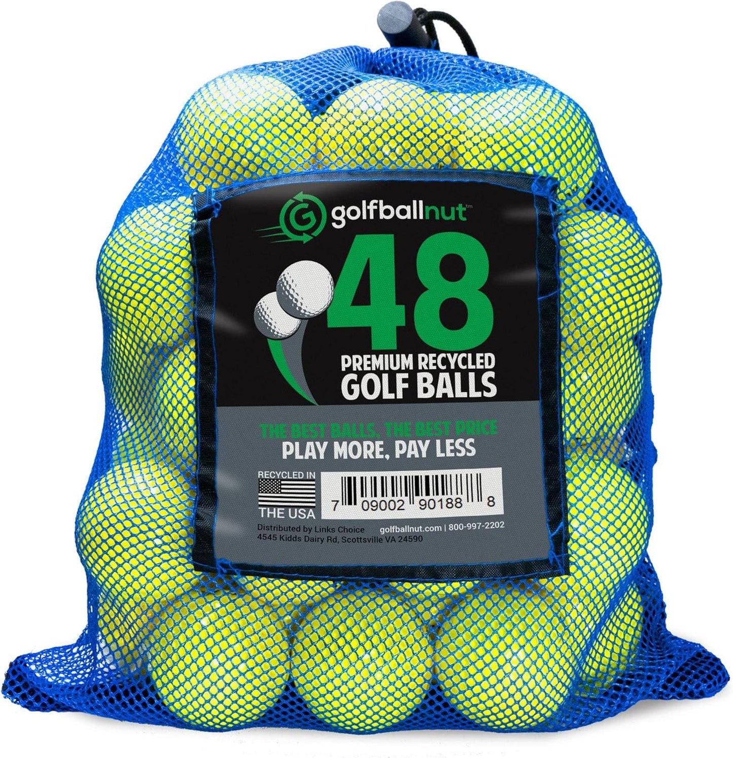 Used Bridgestone Yellow Mix Golf Balls - Bulk Mesh Bags - ANKSO