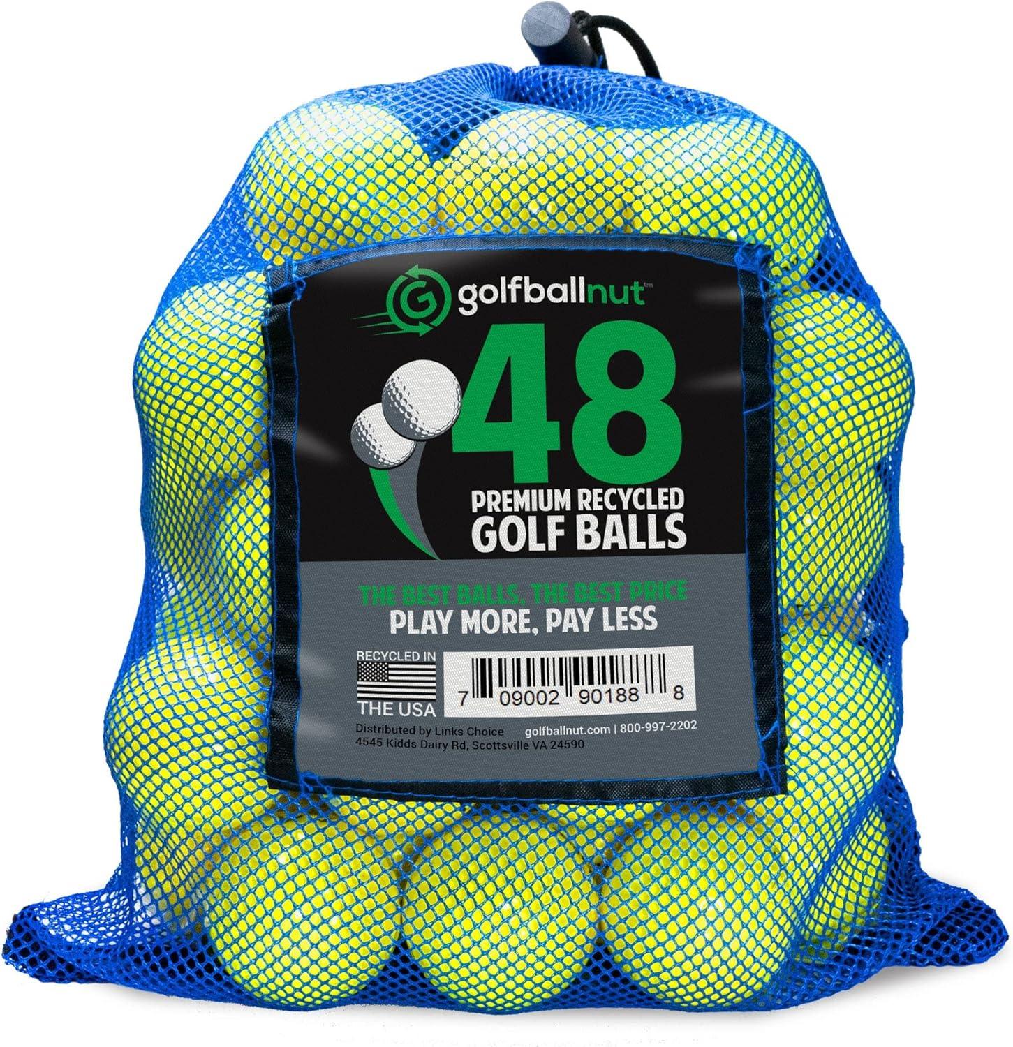 Used Bridgestone Yellow Mix Golf Balls - Bulk Mesh Bags - ANKSO
