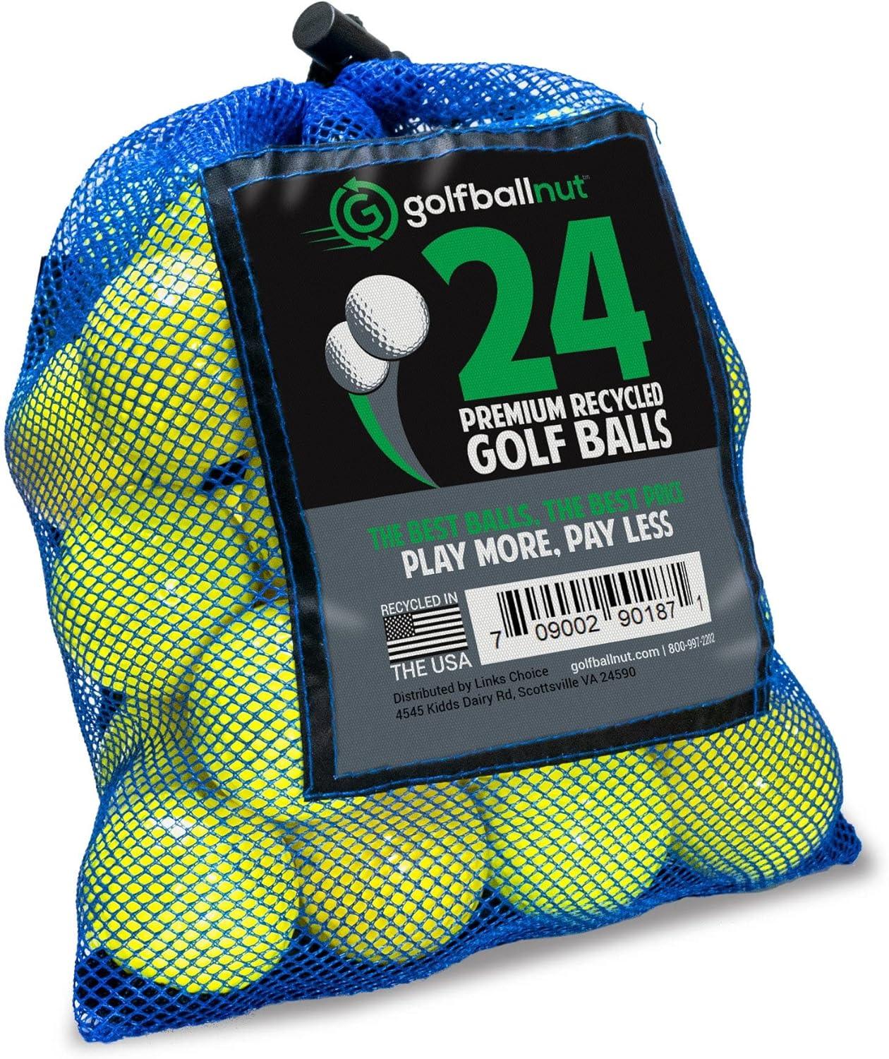Used Bridgestone Yellow Mix Golf Balls - Bulk Mesh Bags - ANKSO