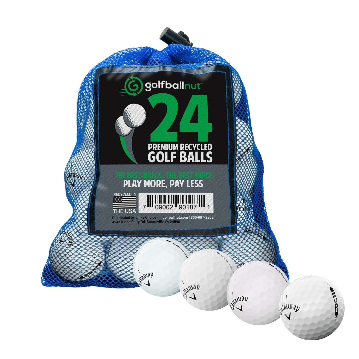 Used Callaway Mix Golf Balls - Bulk Mesh Bags - ANKSO