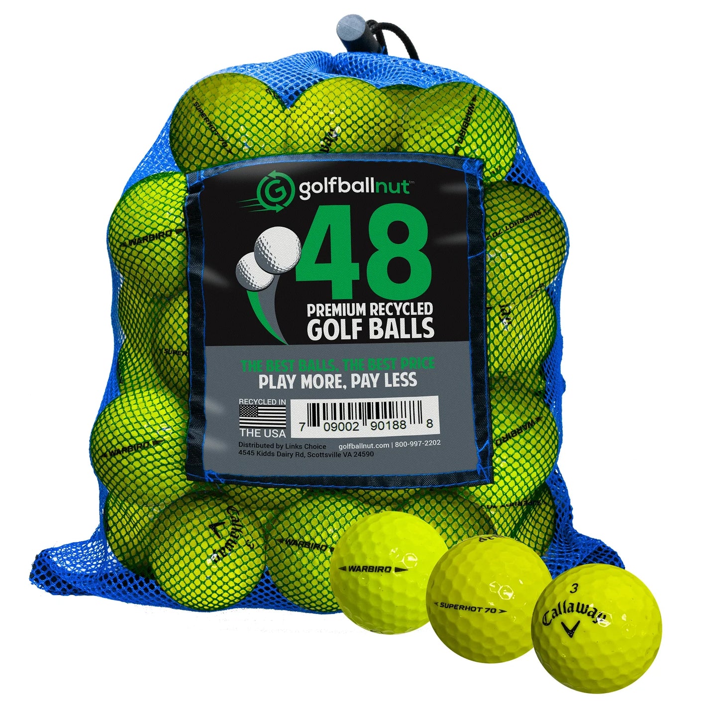 Used Callaway Mix Golf Balls - Bulk Mesh Bags - ANKSO