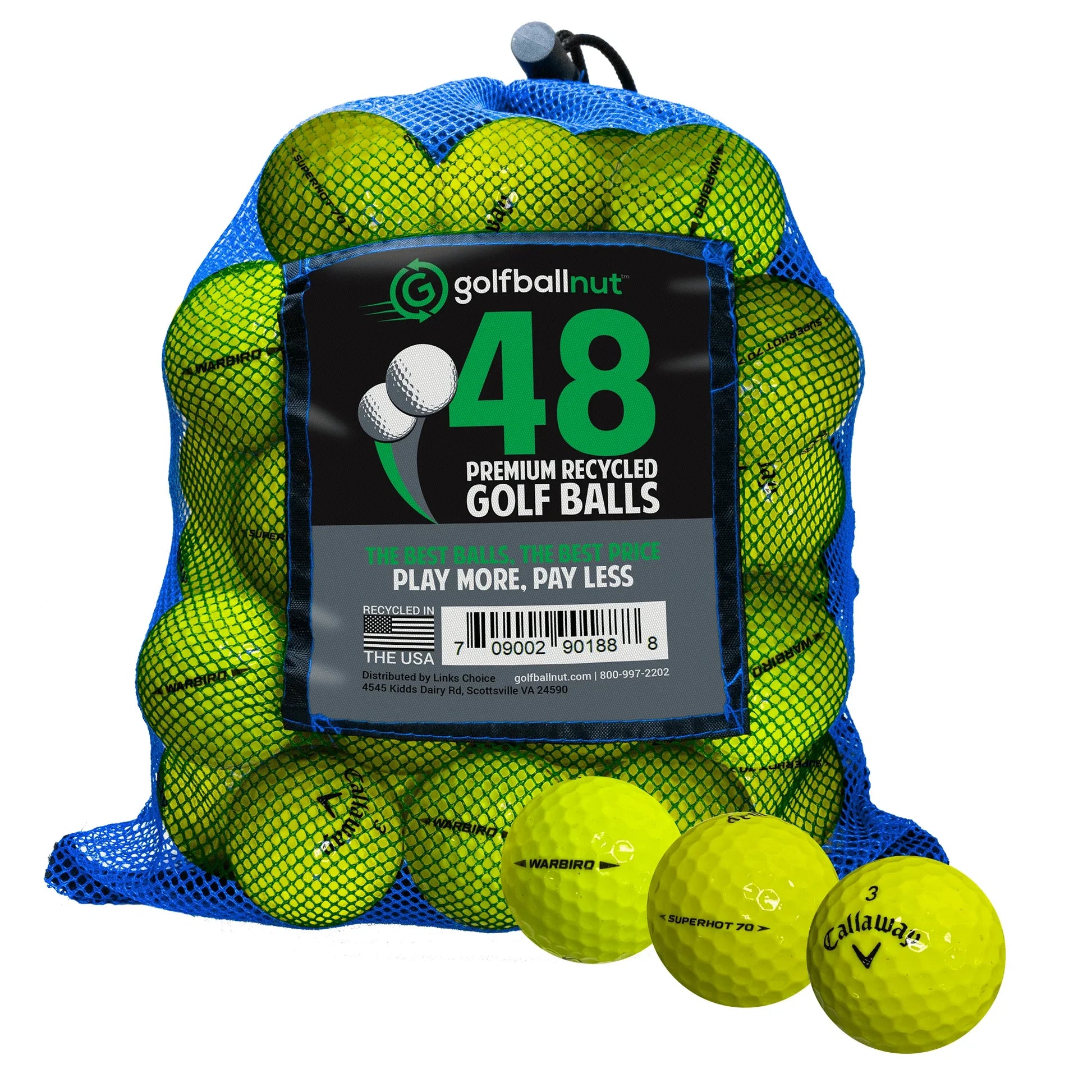 Used Callaway Mix Golf Balls - Bulk Mesh Bags - ANKSO