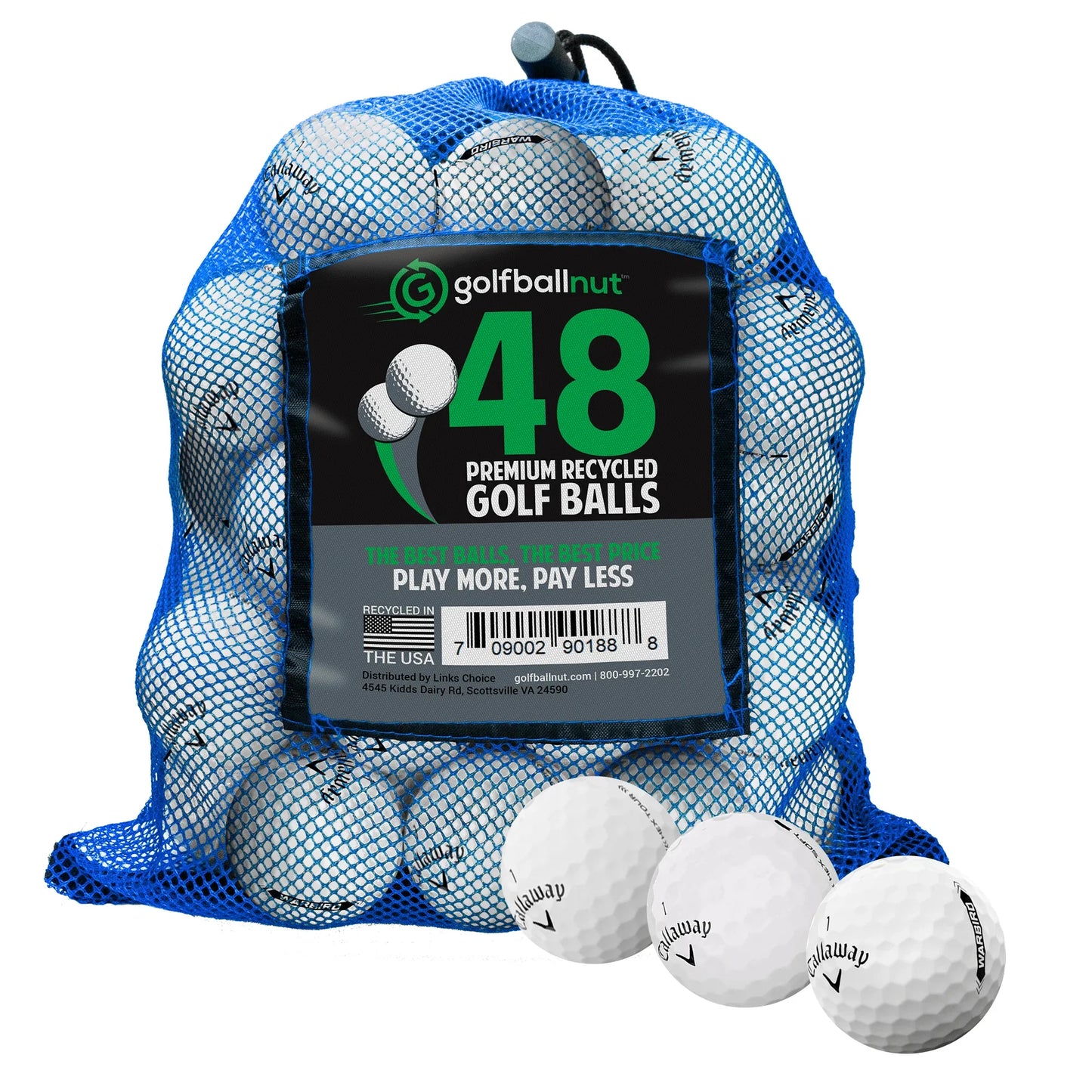 Used Callaway Mix Golf Balls - Bulk Mesh Bags - ANKSO