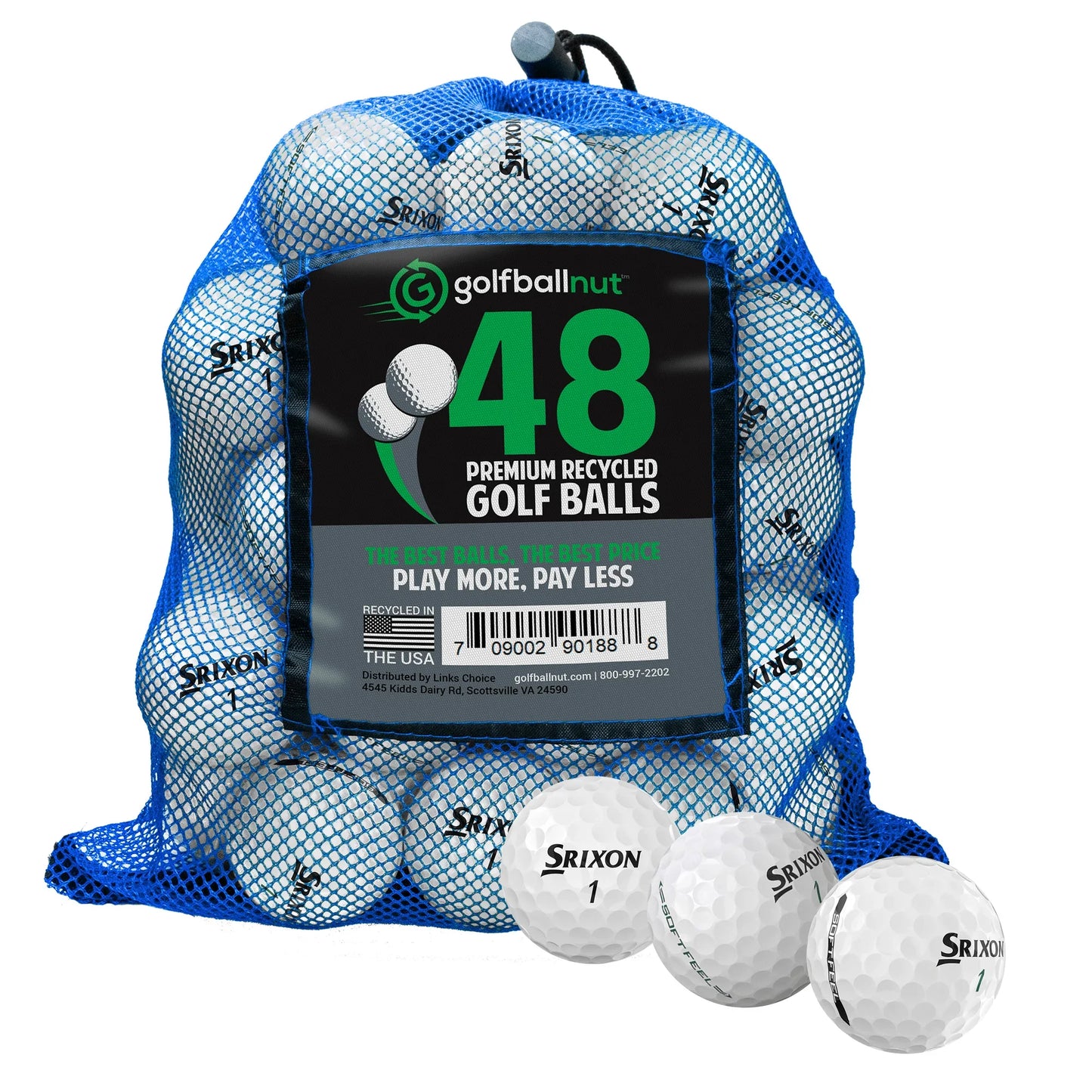 Used Srixon Mix Golf Balls - Bulk Mesh Bags - ANKSO