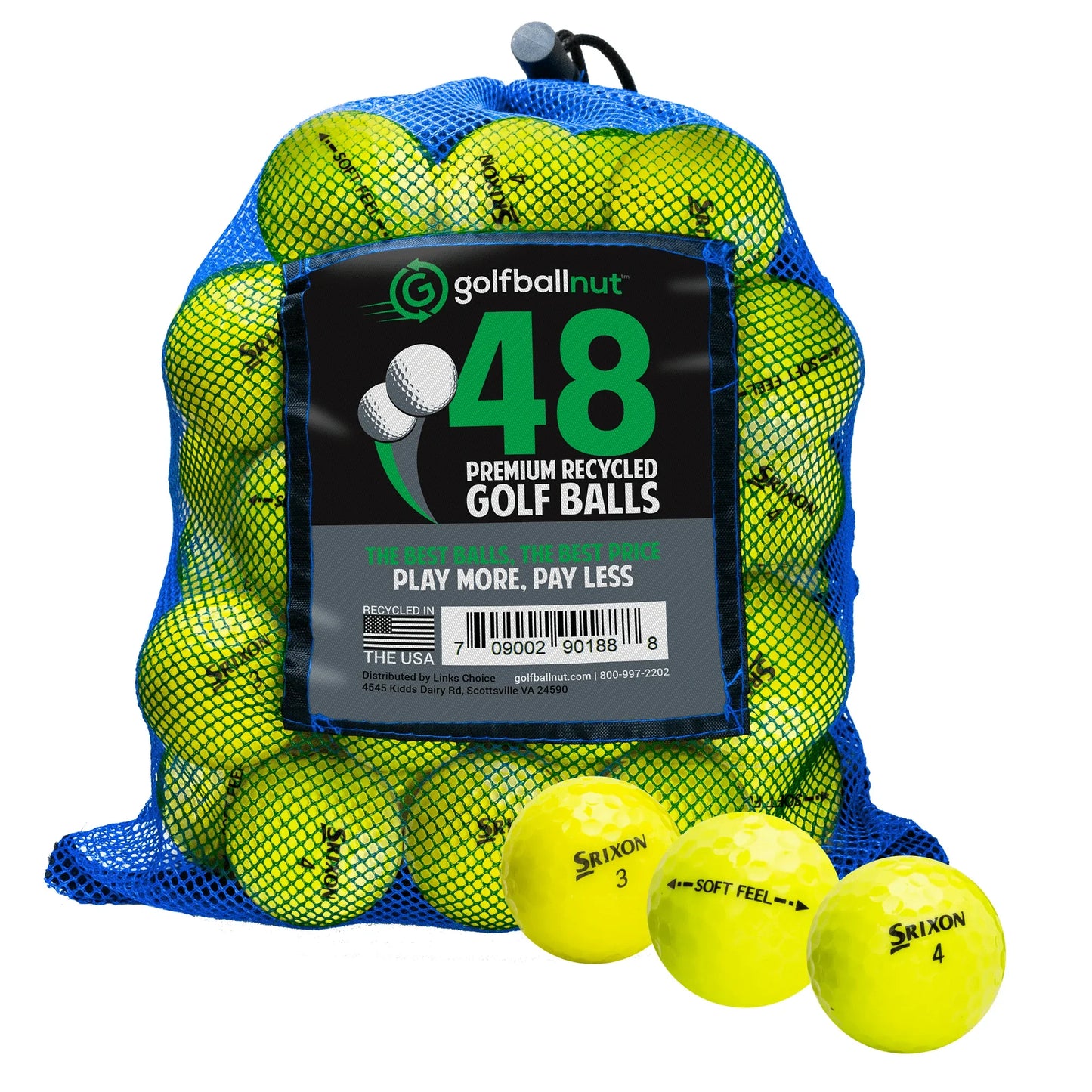 Used Srixon Mix Golf Balls - Bulk Mesh Bags - ANKSO