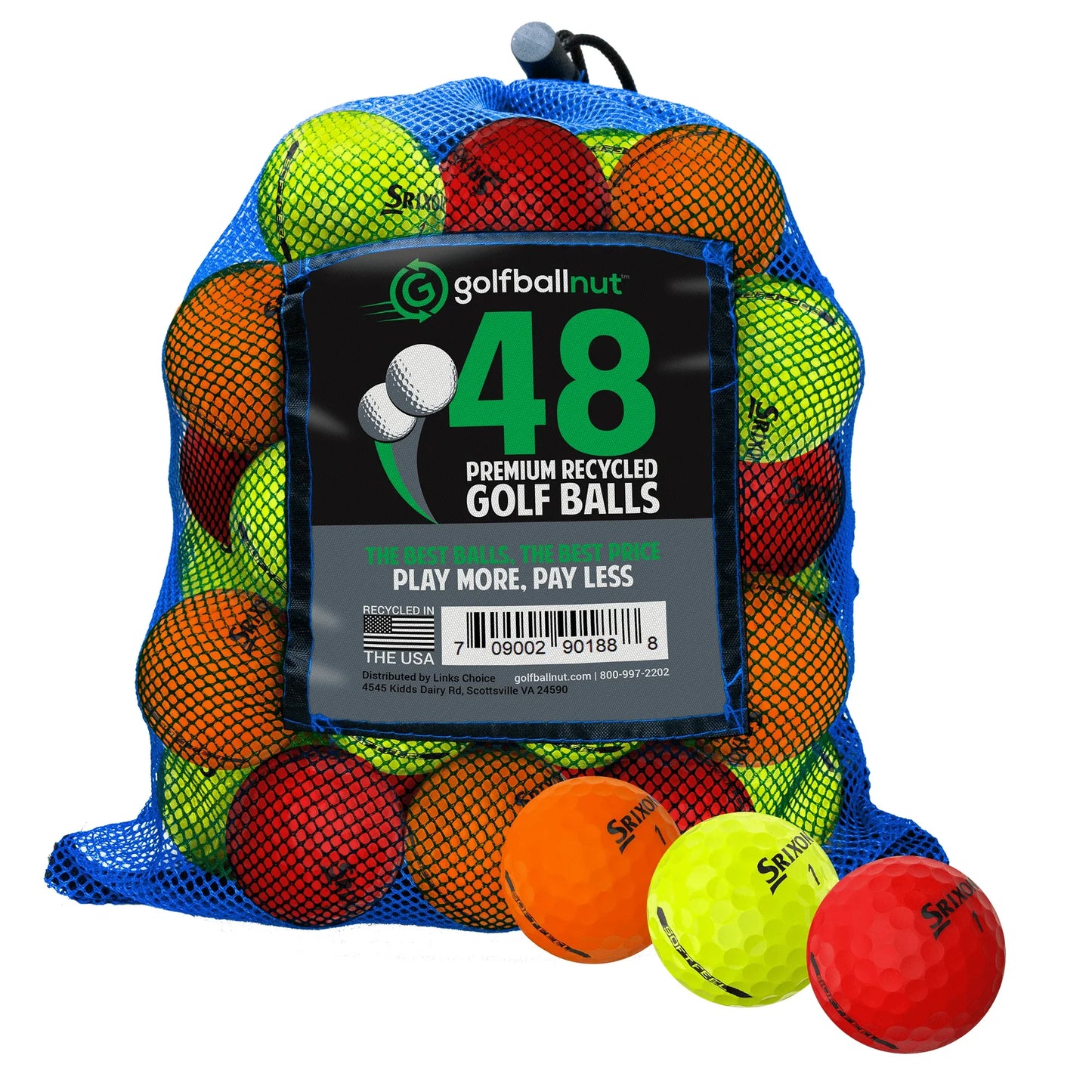 Used Srixon Mix Golf Balls - Bulk Mesh Bags - ANKSO