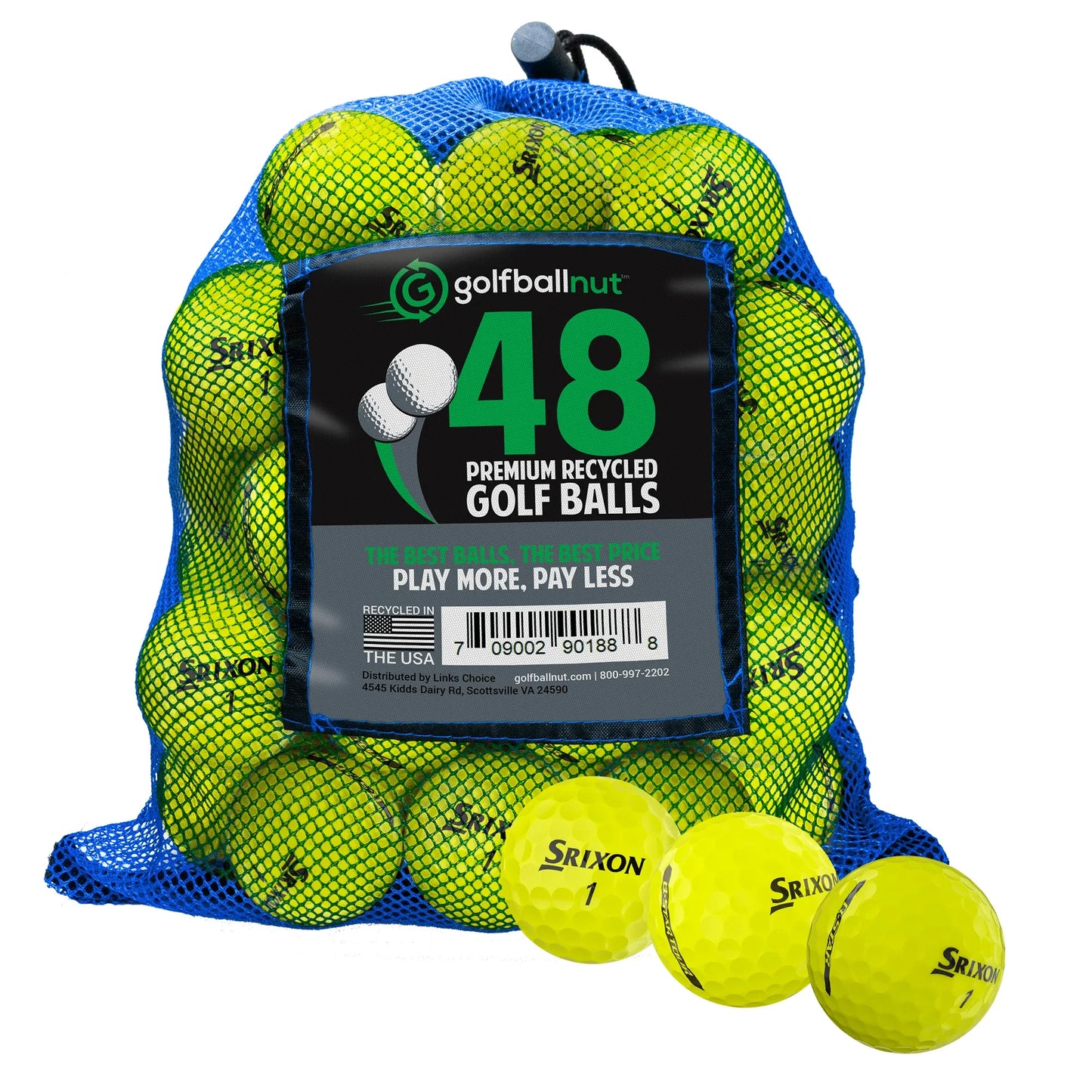 Used Srixon Q Star Mix Golf Balls - Bulk Mesh Bags - ANKSO