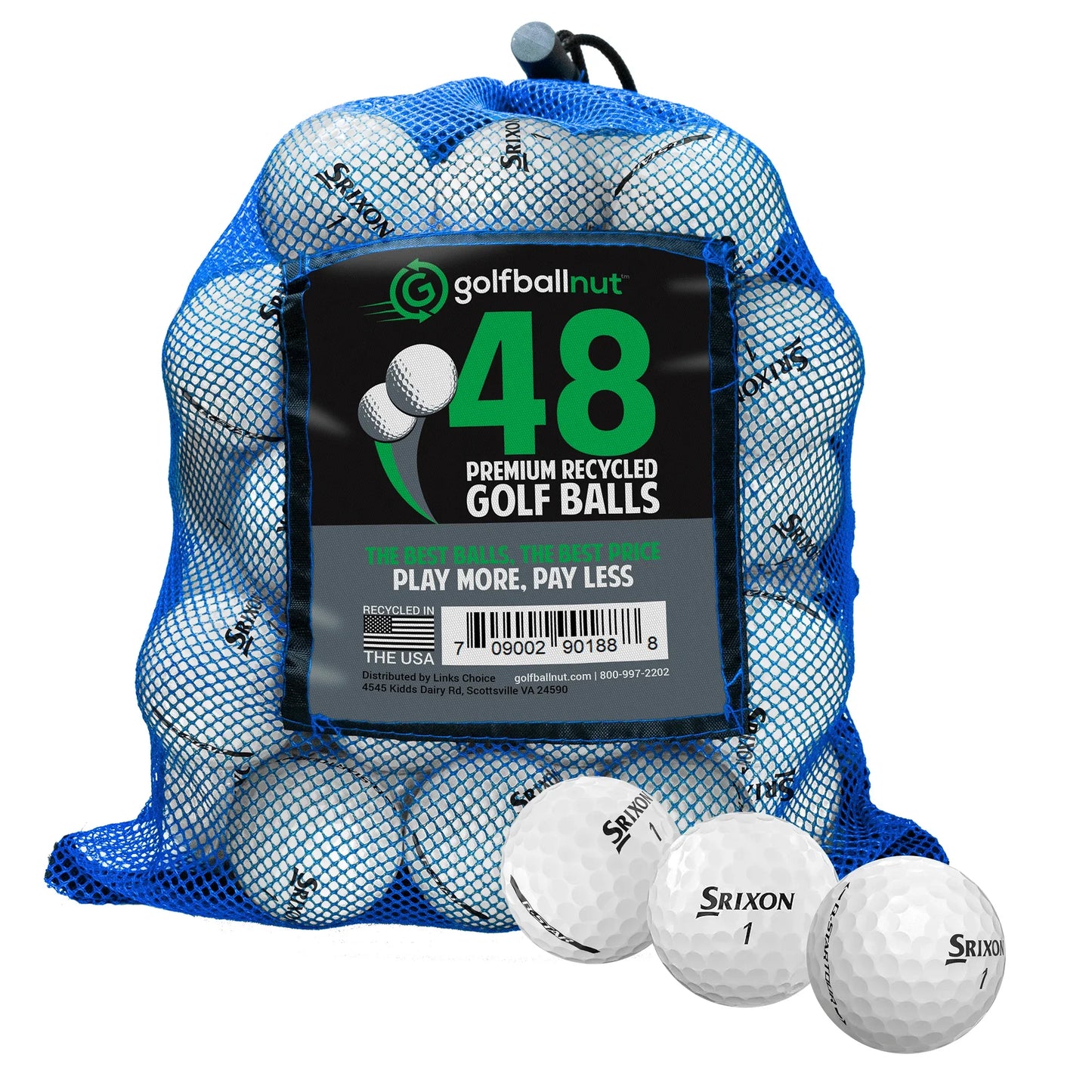 Used Srixon Q Star Mix Golf Balls - Bulk Mesh Bags - ANKSO