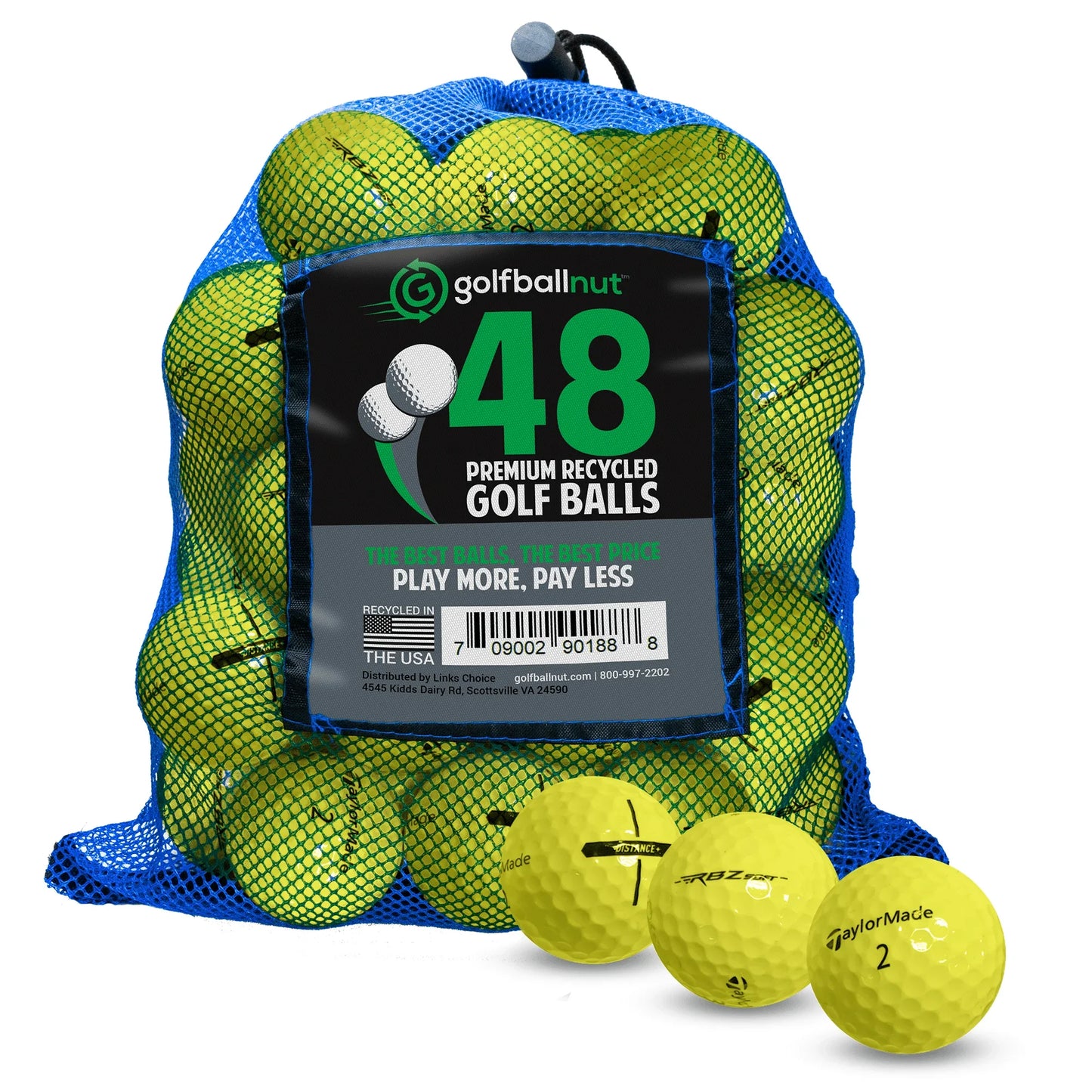 Used Taylormade Mix Golf Balls - Bulk Mesh Bags - ANKSO