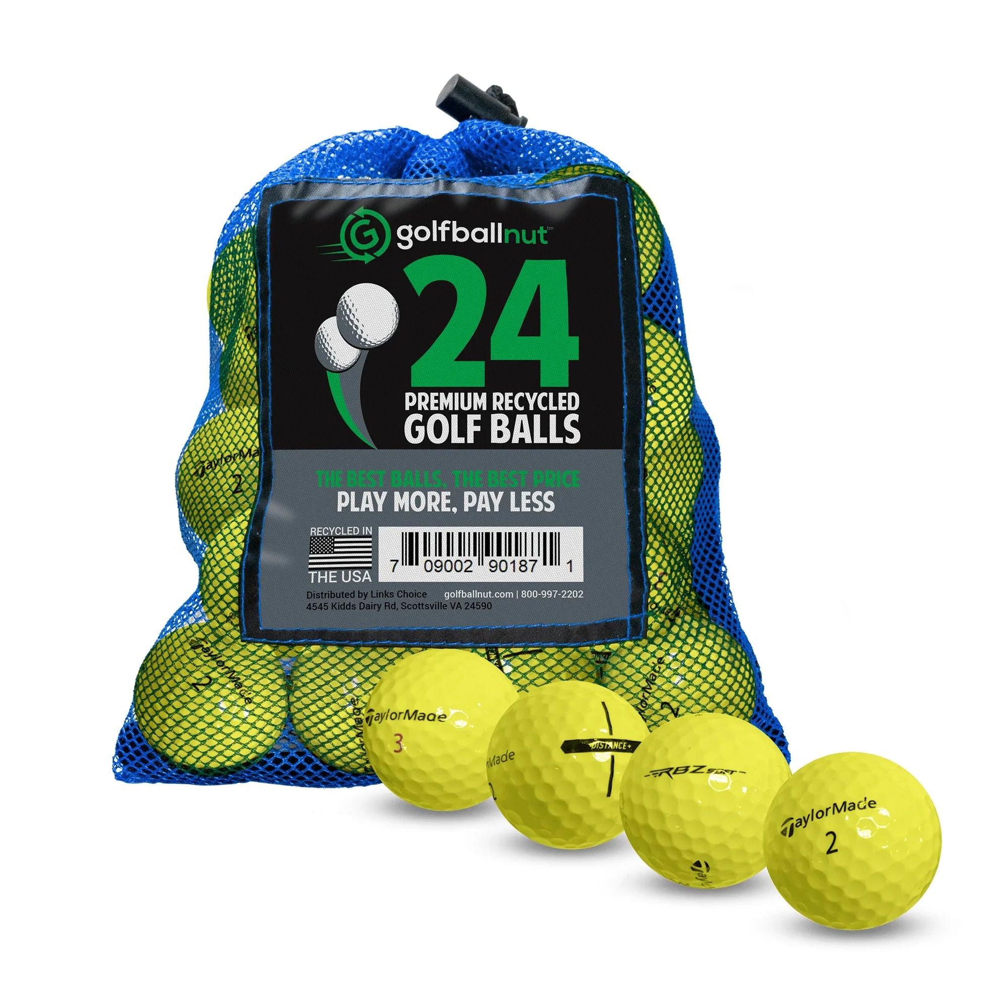 Used Taylormade Mix Golf Balls - Bulk Mesh Bags - ANKSO