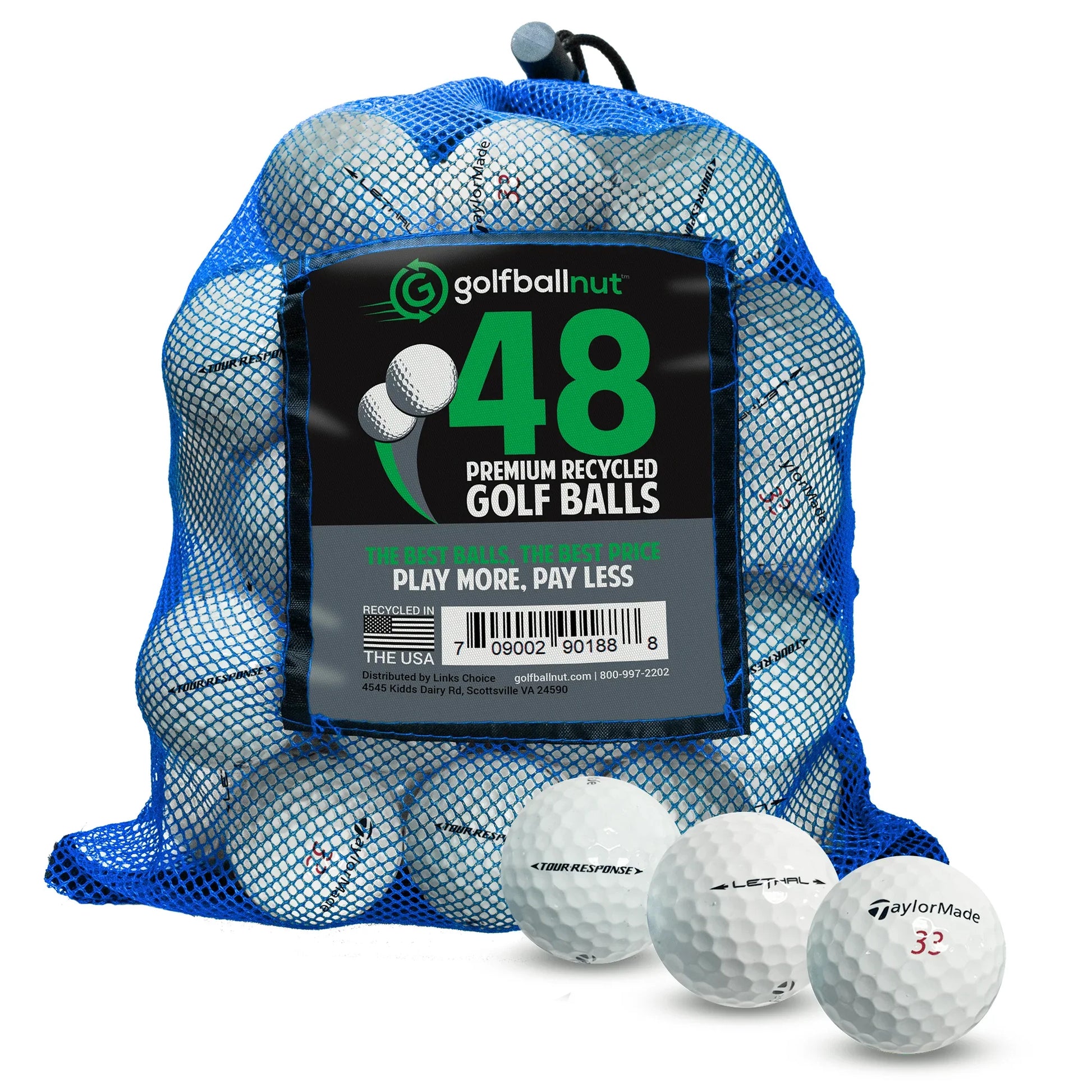 Used Taylormade Tour Mix Golf Balls - Bulk Mesh Bags - ANKSO