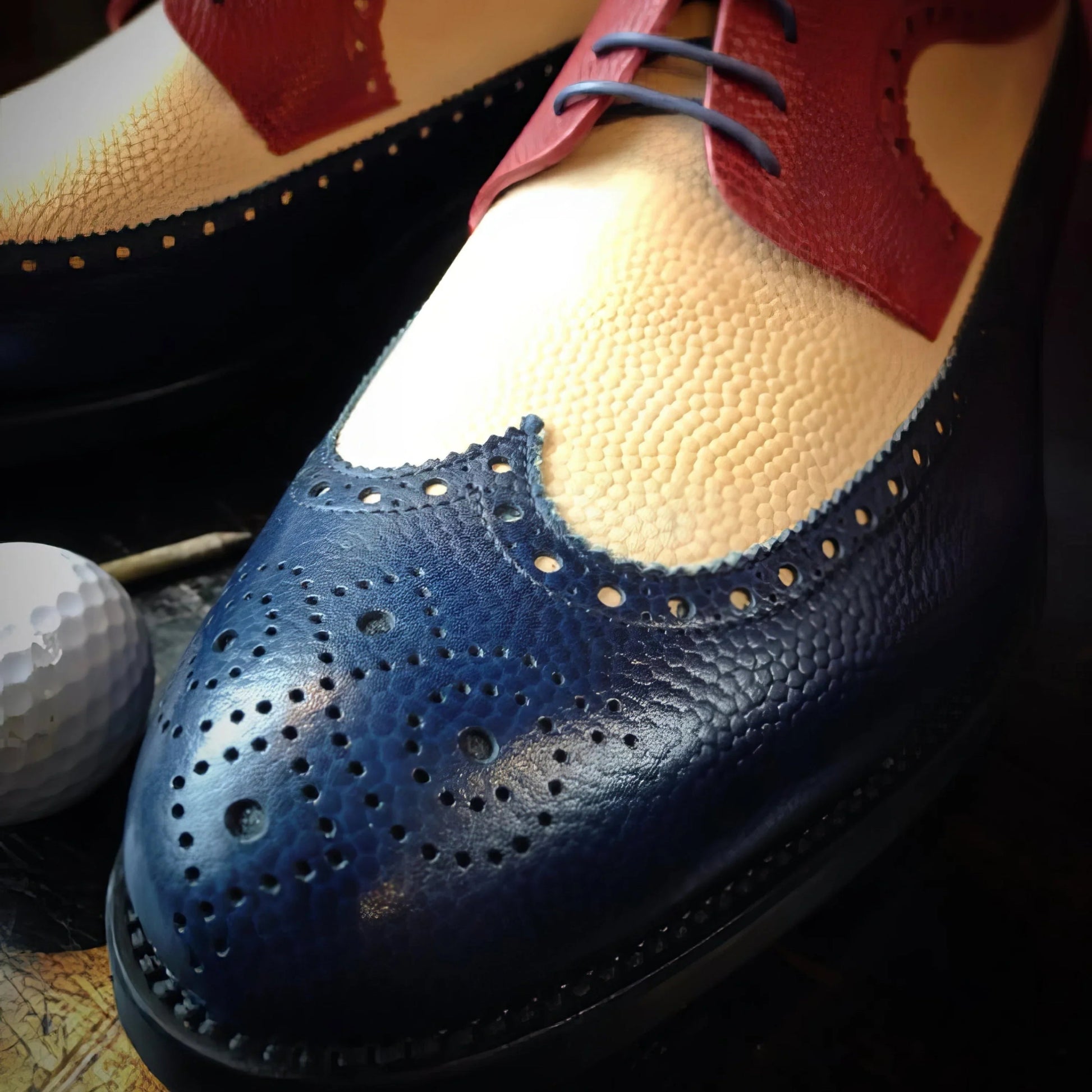 Winsconsin Longwing Blucher Golf Shoes II - ANKSO®